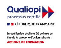 Logo QUALIOPI | La certification a été délivrée au titre de la catégorie d'action suivante : Actions de formation.